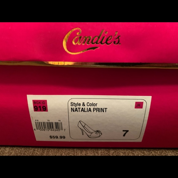 NIB Candies Black/White Houndstooth Stilettos - Picture 3 of 3